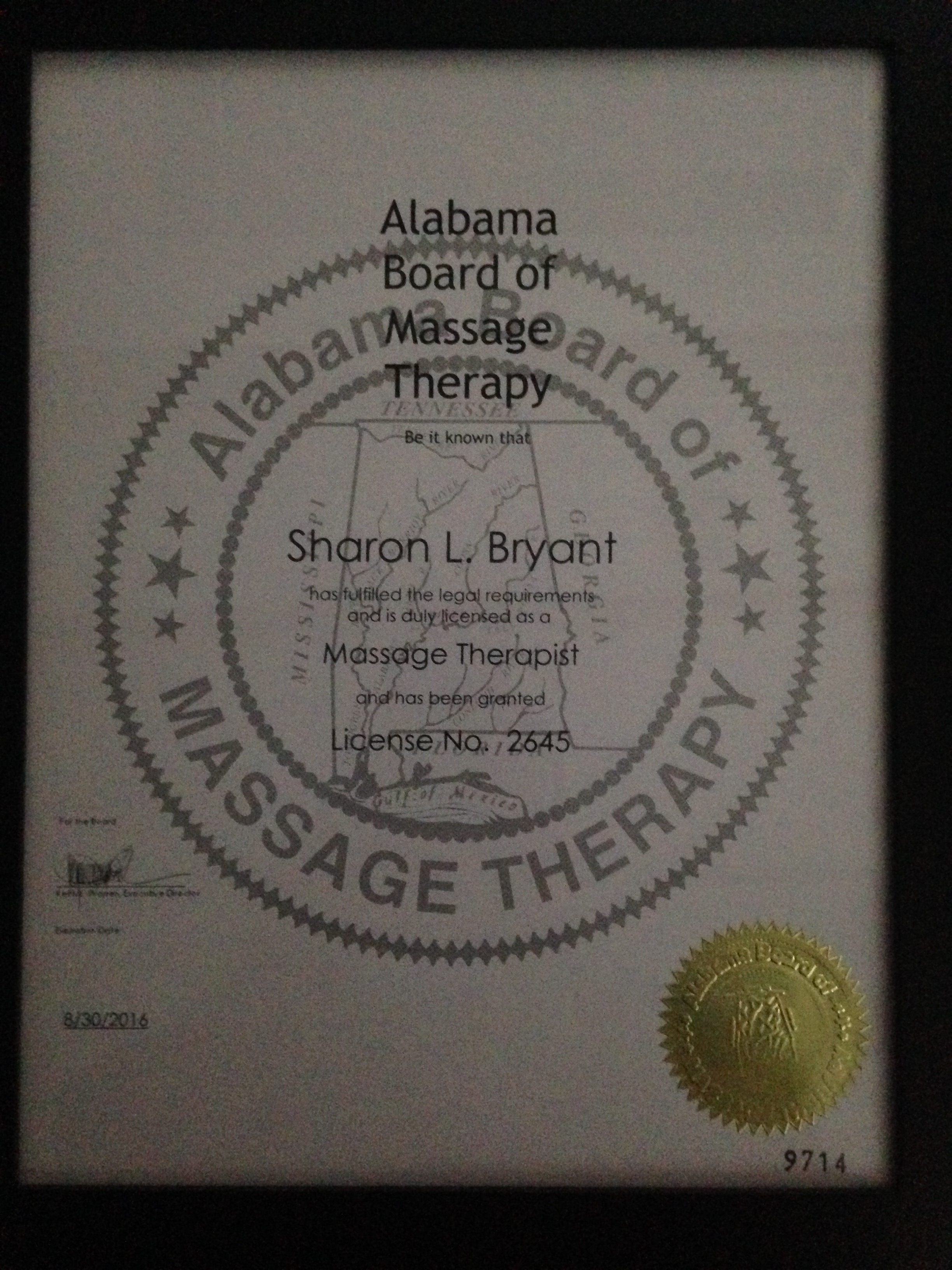 Alabama Massage Therapy License
