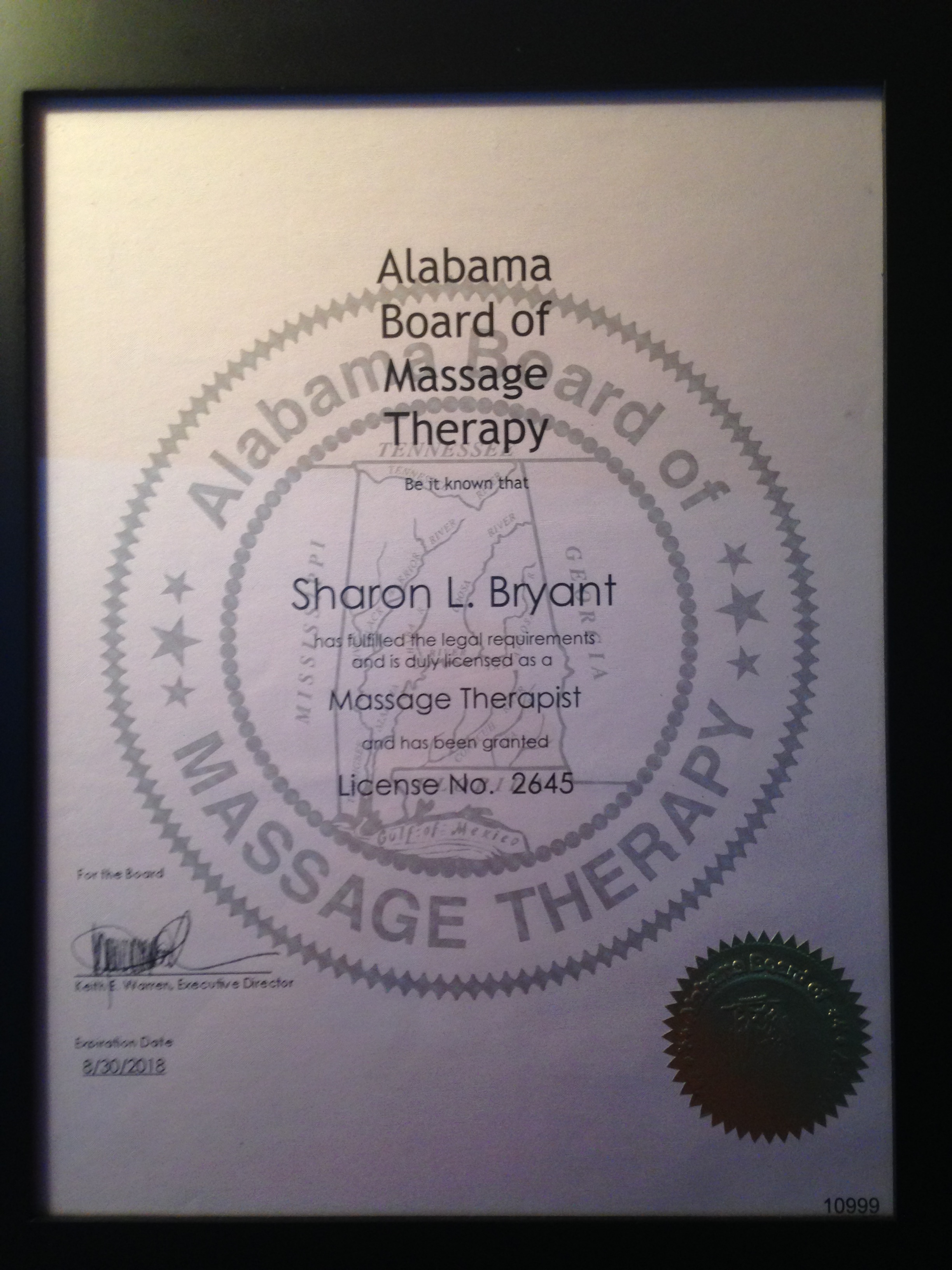Alabama Massage Therapy License, Harvest Moon Massage Therapy